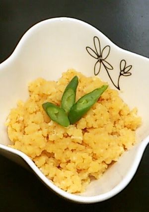 A picture of Miso Egg Soboro for your Bento and Onigiri.