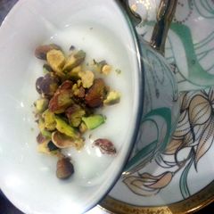 A picture of mohallabya...arabic dessert.