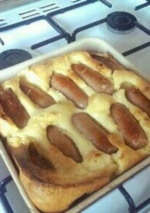 A picture of Toad in the hole.