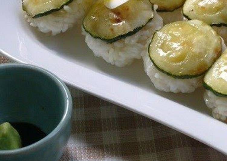 Steps to Make Perfect Vegetarian Zucchini Sushi