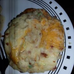 Homemade Loaded Mashed Potatos A picture of Homemade Loaded Mashed Potatos.