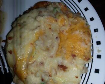 Update, Serving Recipe Homemade Loaded Mashed Potatos Practical Delicious