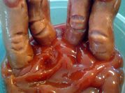 A picture of halloween appetizers