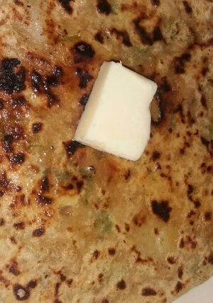 A picture of Onion Paratha.