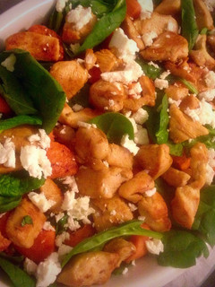 A picture of Warm Chicken & Sweet Potato Salad With Ranch Dressing!.