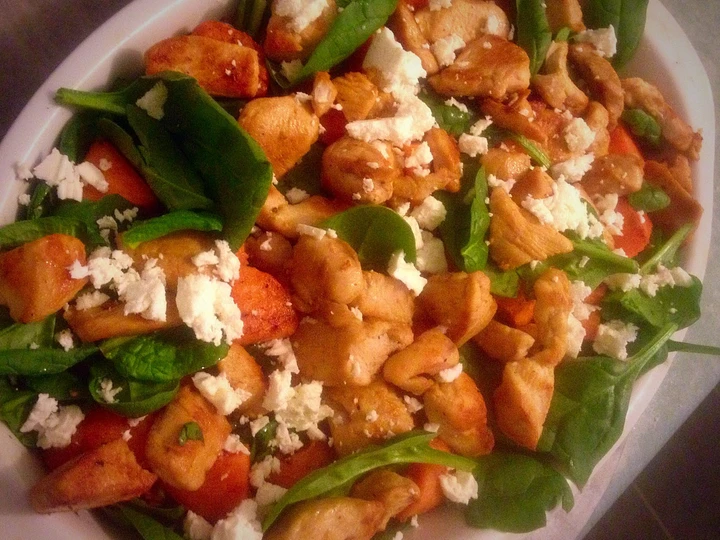 Recipe Warm Chicken & Sweet Potato Salad With Ranch Dressing! the So Delicious Appealing