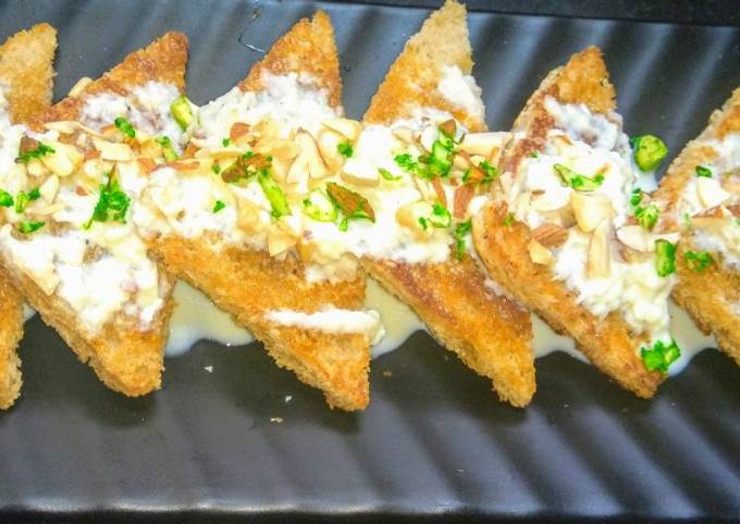 Quick shahi tukda (new way) Recipe