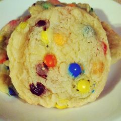 A picture of Irvixen's M&M Sugar Cookies - Bakery Style.
