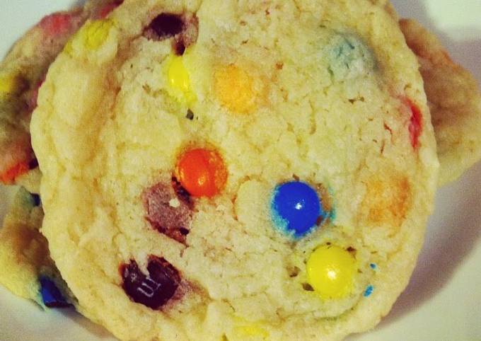 Steps to Make Homemade Irvixen&#39;s M&amp;M Sugar Cookies - Bakery Style