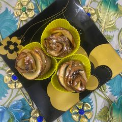 A picture of Apple Rose Tarts.