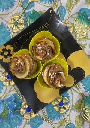 A picture of Apple Rose Tarts.