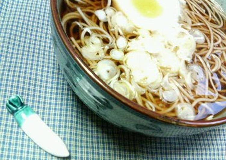 Simple Way to Prepare Perfect Quick Delicious Soba Noodles with Soft-Poached Eggs