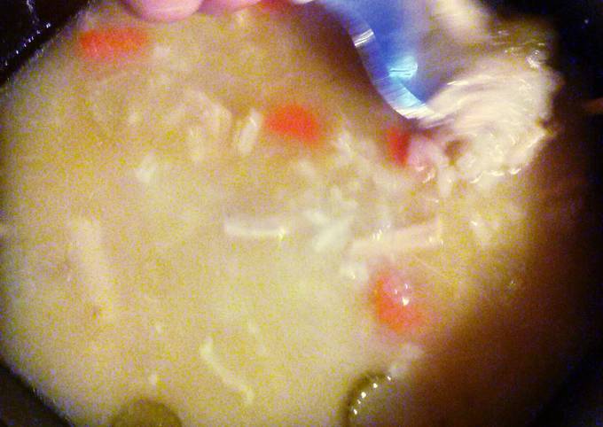 Recipe of Speedy momma&#39;s Turkey and rice soup