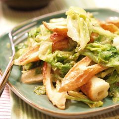 A picture of Chikuwa and Cabbage Mayonnaise and Curry Stir Fry.