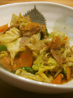 A picture of Pan Fried Cabbage with Sesame and Miso Sauce.