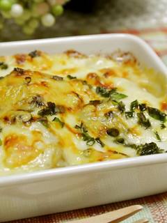 A picture of Taro Root & Miso Butter Gratin.
