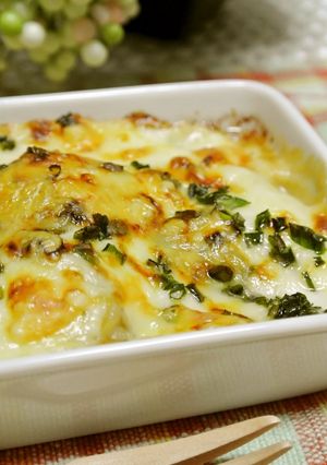 A picture of Taro Root & Miso Butter Gratin.