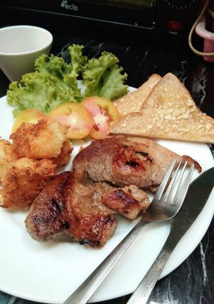 รูปของ สเต็กหมูพริกไทยดำ