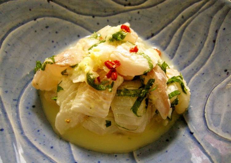 Recipe of Quick Flounder in Shisho and Lemon