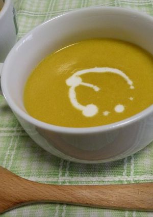 A picture of Soy Milk Kabocha Squash Soup.