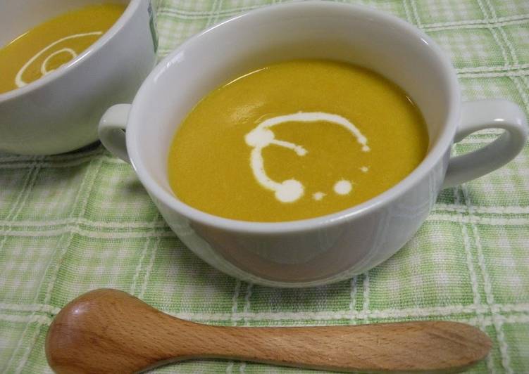 Easiest Way to Make Ultimate Soy Milk Kabocha Squash Soup