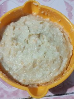 Foto resep MPASI 6-8 Bulan Menu Lengkap - Bubur Daging Telur