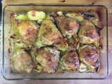 Muslos de pollo al horno