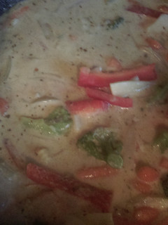 A picture of Vegetarian Thai green curry.