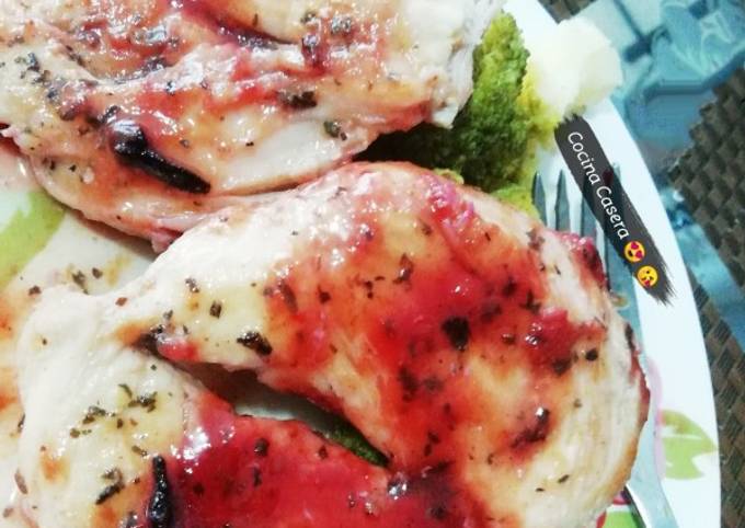 Pechuga de pollo en salsa de ciruela ? Receta de Valentina - Cocina Casera  ??- Cookpad