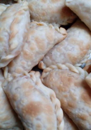 Una foto de Empanadas de "carne" de soja texturizada