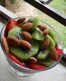 Pudín de Chía con frutas y almendras