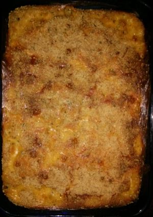 A picture of Baked mac and cheese (easy).