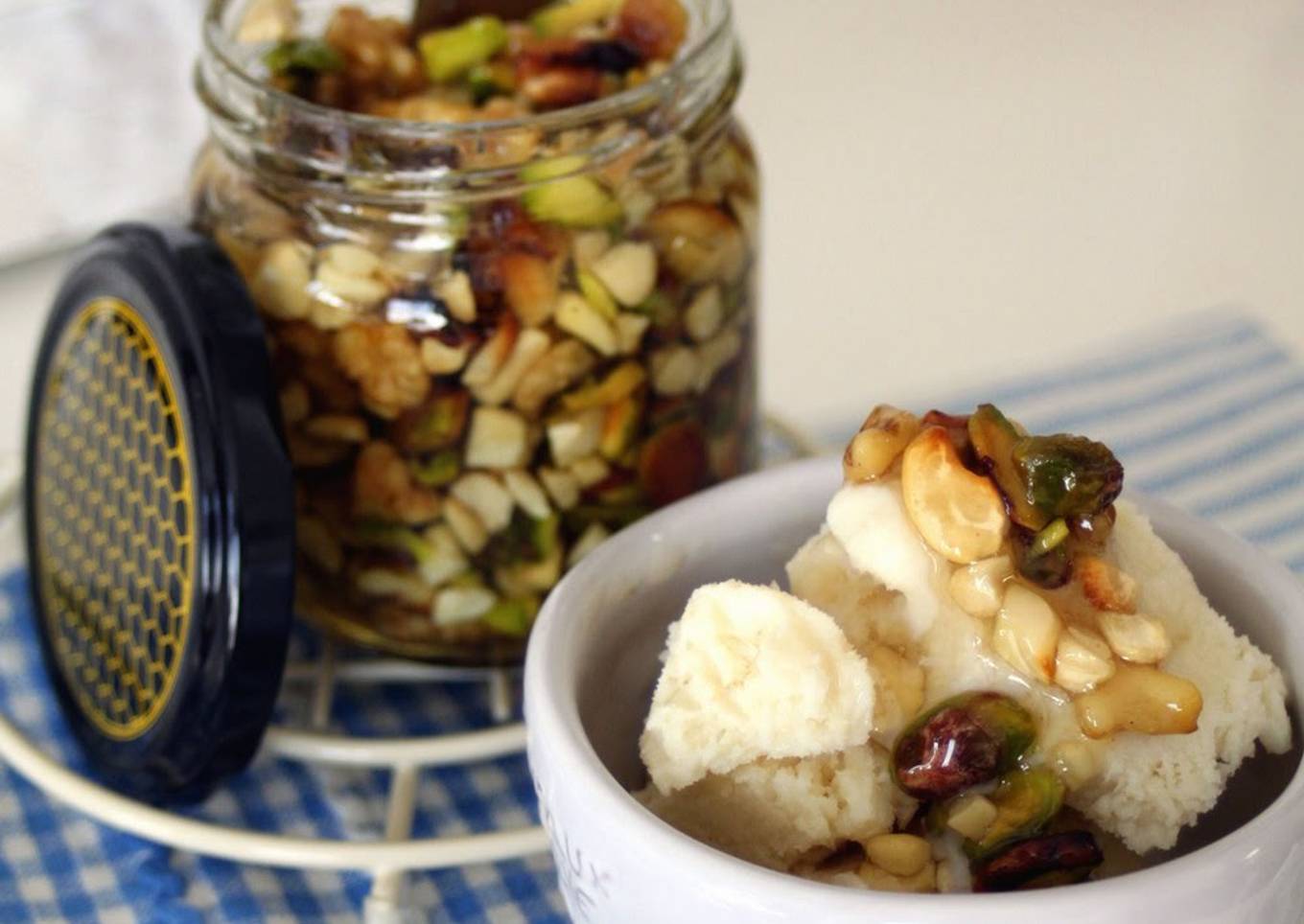 Honey Marinated Roasted Nuts