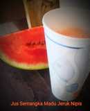 Jus Semangka Madu Jeruk Nipis