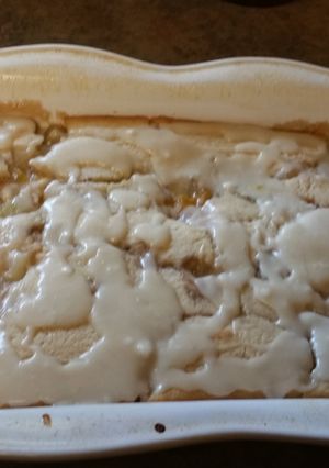A picture of Allspice fruit cocktail cake.