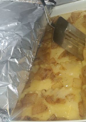 A picture of Perogie Casserole.
