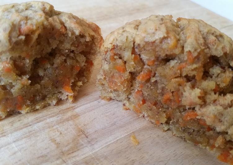 High Altitude Vegan Carrot Muffins