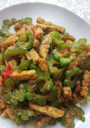 Foto resep Tumis pare tempe
