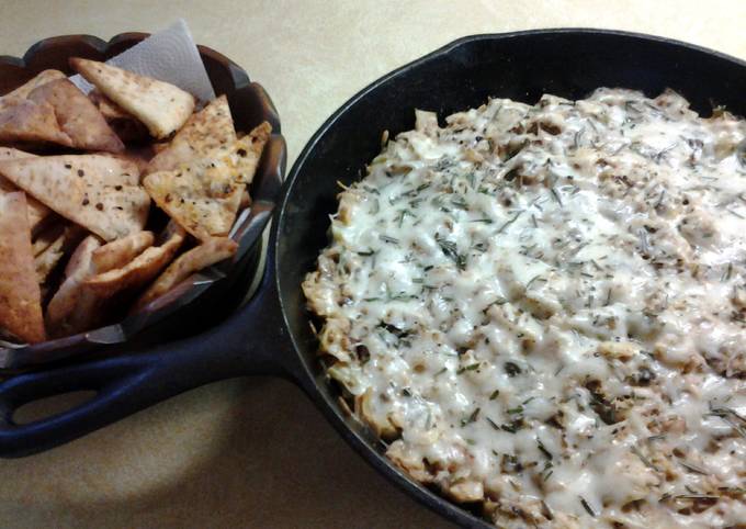 Roasted Brussell Sprout and Artichoke Garden Dip