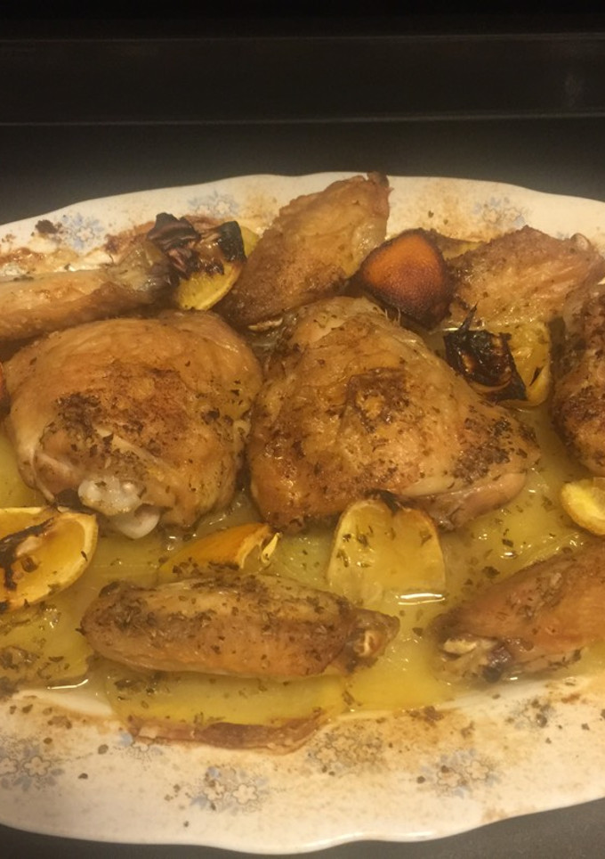 Una foto de Pollo al limón