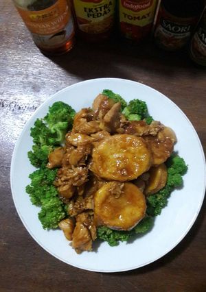 Foto resep Brokoli masak ayam tofu