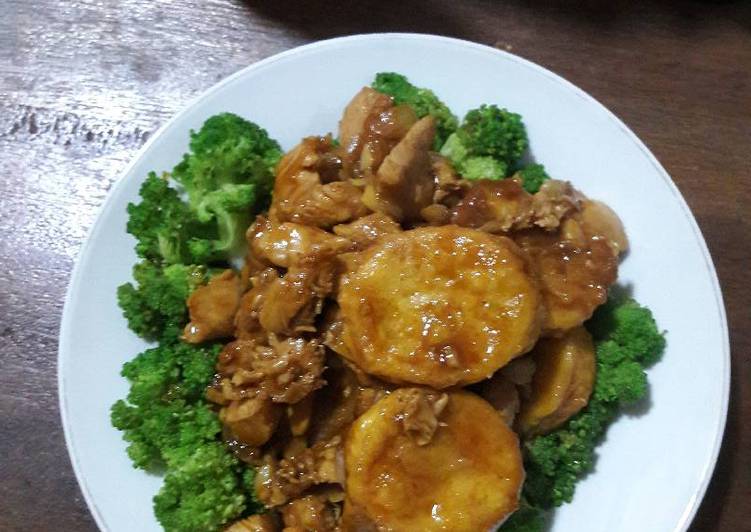 Resep Brokoli masak ayam  tofu oleh handayani abiyyu Cookpad