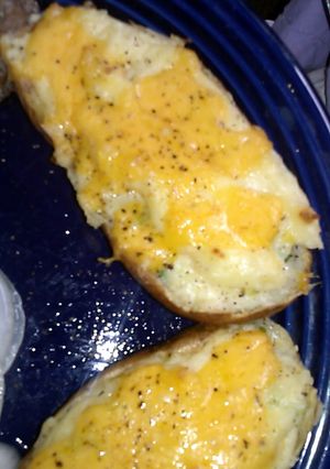 A picture of Danna Banana's Twice Baked Potatoes!.