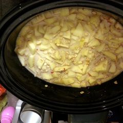 crockpot oatmeal A picture of crockpot oatmeal.