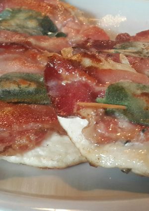 A picture of Chicken breast saltimbocca.