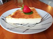 Una foto de tarta de queso