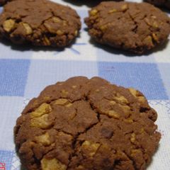 A picture of Chocolate Cookies Crispy with Cornflakes.