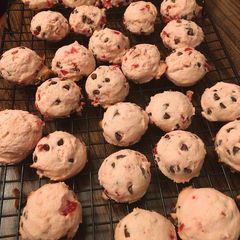 A picture of Maraschino cherry chocolate cookies.