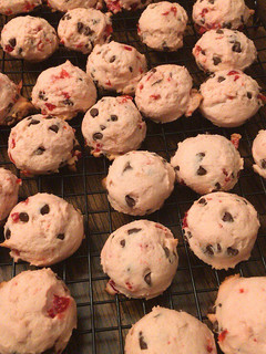 A picture of Maraschino cherry chocolate cookies.