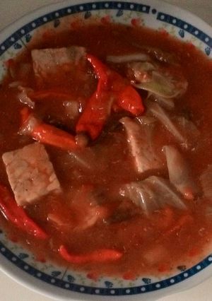 Foto resep Sardines tempe kubis kuah pedas
